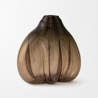 Abstract Form Study in Smoke and Chestnut I