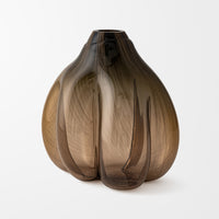 Abstract Form Study in Smoke and Chestnut I