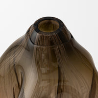 Abstract Form Study in Smoke and Chestnut I