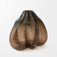 Abstract Form Study in Smoke and Chestnut II