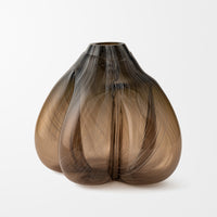 Abstract Form Study in Smoke and Chestnut II