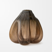 Abstract Form Study in Smoke and Chestnut II