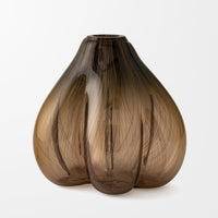 Abstract Form Study in Smoke and Chestnut III