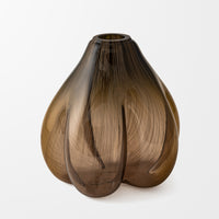Abstract Form Study in Smoke and Chestnut III