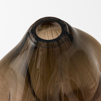 Abstract Form Study in Smoke and Chestnut III