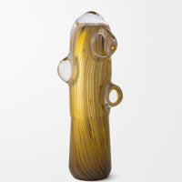 Self Generating Form in Amber and Chestnut II