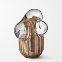 Self Generating Form in Silver and Chestnut I