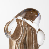 Self Generating Form in Silver and Chestnut I