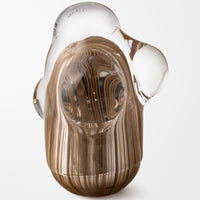 Self Generating Form in Silver and Chestnut I