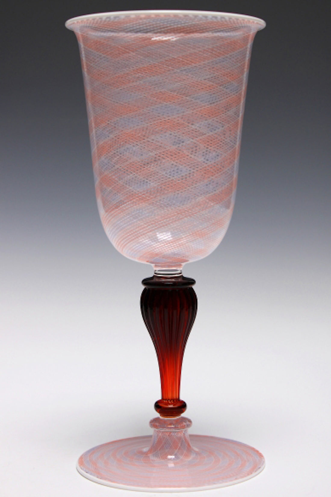 Orange Reticello Goblet I