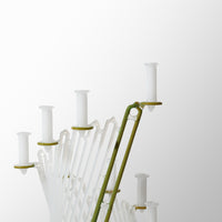Green & White Menorah