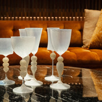 Opaline goblets by Michael Schunke