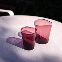 Mosso Ametista Scuro Filo tumblers by Micheluzzi Studio